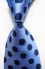 Bow slipsar mode dot slips mäns 9 cm siden slips set vit blå svart jacquard vävt