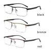 Óculos de sol feminino homem anti luz azul óculos de leitura bifocal progressiva proteção ocular presbiopia retro clássico metal eyewear