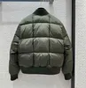 Tasarımcı Ceket Erkek Pilot Parkas Womens Down Ceket Kış Klasik Çiçek Mektubu Parker Moda Ceketleri Siyah Yeşil Boyut S-L