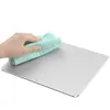 Muismatten Polssteunen Metaal Aluminium Pad Mat Hard Glad Magic Thin Mousead Dubbelzijdig waterdicht Snelle en nauwkeurige bediening voor Office Home 230927