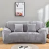 Stol täcker tjockare plysch elastisk soffa för vardagsrumssektionshörnmöbler slipcover soff täckning 1234 sits fast färg 230921