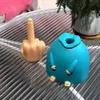 Decorative Objects Figurines Personalized Smiling Finger Table Decor Hand Erect Middle Finger Up Ornaments Home Toys Creative Funny Gifts 230926