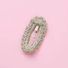 Hair Accessories Clips For Girls Solid Cable Knitted Grips Full Fabric Bang Side Clip Cotton Pins Baby Girl Items