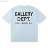 Designer Gallerity Dept American Fashion Brand Los Angeles Letter Printing Double Yarn Pure Cotton Short Sleeve T-shirt with Men's and Women's Backing Tee