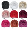 18 kleuren Kinderaccessoires Pasgeboren Peuter Kinderen Baby Jongen Meisje Tulband Katoenen muts Winter Warm Softs Cap Stevige knoop Zachte omslag dd328