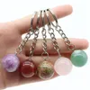 Key Rings Cute Crystal Ball Pendant Buckle Chakra Backpack Wallet Decoration Friendship Gift For Friends Drop Delivery Jewelr Dhgarden Dhnru