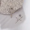スタッドイヤリング1ペア幾何学スターパンクシンプルな女性用ステンレス鋼耳宝石2023