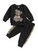 Kleidungssets Neugeborenes Baby Mädchen Winter Outfits Langarm Hase Stickerei Pullover Kleid und Leggings 2PCS Set 230927