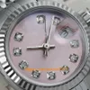 20 stijl kerstcadeau horloges dames 26 mm roze diamanten accent wijzerplaat roestvrij staal Watch286M