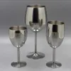 2 pezzi bicchieri da vino classici in acciaio inossidabile 18 8 bicchiere da vino bar bicchiere da vino champagne cocktail tazza da bere charms forniture per feste Y2264C