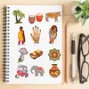 50Pcs Indian Style Stickers Skate Accessories Waterproof Vinyl Sticker For Skateboard Laptop Luggage Motorcycle Phone Water Bottle Notebook Car Decal