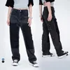 Men's Jeans Y2k Baggy Personality Fashion Brand Hip Hop Skate Wide Loose Straight Leg Patchwork Pants