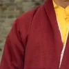 Roupas étnicas Lama Monk Wear Onda de Inverno Casaco Artesanal Jaqueta de Buda Tibetano Engrossado Veludo Dongbo Casaco Tibete Homens