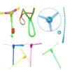 10 st nytt LED Amazing Light Toy Arrow Rocket Helicopter Flying ToyLight Toys Party Fun Presents Rubber Band Catapult