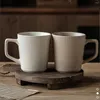 Cafeteras Taza en relieve de estilo retro japonés Taza simple de sensación de clase alta Uso en el hogar Agua de gran capacidad