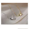 Hänge halsband Nya korea vintage guld sier färg acacia bönor pendelle choker halsband smycken för kvinnor flickor gåva smycken halsband dh4l6
