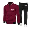 Men's Tracksuits 2023 Game Mass Effect N7 Spring And Autumn Custom Casual Windproof Resistant Sleeve Comfortable Outerwear