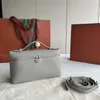 Designer-Abendtasche, Kosmetiktaschen, Lp19, Lunchbox-Tasche, Leder, lässig und modisch, kleine quadratische Tasche, Gigi im gleichen Stil, One-Shoulder-Umhängetasche, tragbare Damentasche