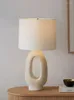 Bordslampor nordisk designer modern wabi-sabi hem dekorativ lampa led e27 vita skrivbordsbelysningar sovrum sovrum vardagsrum