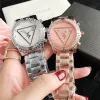 2023 venda quente marca relógios feminino menina diamante cristal triângulo ponto de interrogação estilo metal banda aço quartzo relógio de pulso frete grátis relógio digital