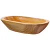 Dinnerware Sets Snack Tray Salad Bowls Coffee Table Fruit Wood Serving Wooden Trays For Decor Decorative Dish