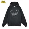 Men's Hoodies Sweatshirts Anime Berserk Hoodies for Men Women Black Vintage Washed Cotton Pullovers Spring Fall Casual Long Sleeve Hooded Sweatshirts J230926