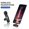 Wireless Lavalier Microphone K9 Mini Portable Audio Video Recording Lapel Mic for iPhone Android Phone Live Broadcast Gaming Mic