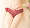 European and American underwear sexy seduction cross thin lace low-rise women's briefs