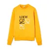 Designer Women Loewee Top Sweatshirt Lowewe Top Quality Loewee Sweater New Embroidered Round Neck Sweater for Men and Women Loose Versatile Couple Long 3250