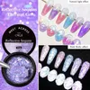 Kits d'art d'ongle 10pcs / Set Glitter Fleur séchée Gel Vernis Set UV LED Vernis Semi Permanent Base Top Coat Vernis Manucure 230927