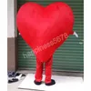 Performance Dolce Cuore Rosso Costumi Della Mascotte Personaggio Dei Cartoni Animati Vestito Vestito di Carnevale Adulti Taglia Halloween Festa di Natale Abiti di Carnevale