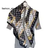 Luxury Brand Classic Simple Letter Design Satin Luxury Square Scarf Outdoor Shawl Silk Turban Beach Wrap Fashion Women Scarves 90*90cm CNZ9