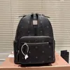 Designer-Tasche, Damen-Mode-Designer-Rucksack, Herren-Reiserucksack, alte Blumen, Ledernieten, verzierte Seitenstecker, Schultasche, Rucksack, Geschenk