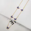 Necklace Earrings Set Luxury Design Geometric Butterfly Shell 5-color Stainless Steel Animal Jewelry High Quality Gift For Women