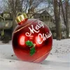 Christmas decoration outdoor inflatable ball 60cm xmas tree decor ornament indoor large pvc round balls gold silver snowflake