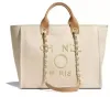 Nya designer shoppingväskor handväskor Pearl Beach Canvas Portable High Copacity Fashion Trend Women Bag Gift
