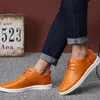 Kleding Schoenen Mannen Lederen Casual Schoenen Mannen Zomer Merk Comfortabele Platte Schoenen voor Mannen Trendy Sneaker Mannen Oxfords Schoenen 230926