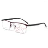 Lunettes de soleil femmes hommes Anti lumière bleue lunettes de lecture bifocale Progressive Protection oculaire presbyte rétro classique lunettes en métal