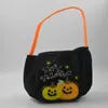 Halloween -dekorationer Props Candy Bag Candy Bag Pumpkin Bag Barns lilla presenthandväska Presentväska 230915