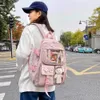 Torby szkolne kawaii estetyczne kobiety backpack szkolna torba szkolna dla nastolatków japońskie koreańskie plecak bukmacher