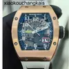 Richasmills Milles Milles Zf Fabrika Otomatik Hareket Tourbillon Richaer Milleres İsviçre Erkek Rm Holwatch RM029 Gül Altın Moda Eğlence Spor Makineleri WRI