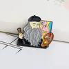 Brooches Cute Scientist Artist Musician Painter Enamel Pin Bag Clothing Lapel Cartoon Badge Decoration Jewelry Accessories Kids Gift