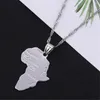 Pendentif Colliers Afrique Argent Couleur Hippie Collier Femmes Hommes Carte Africaine Charme Bijoux