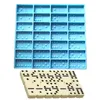 Lucido Domino silicone resina epossidica stampo torta stampo fondente stampi torta decorazione strumenti cioccolato fondente strumenti sapone stampo fai da te 2010276S