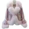 Womens Fur Faux s White Duck Down Coats with Real Collar Slim Style äkta kvinnliga varma kläder 230926