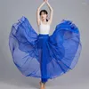 Stage Wear Woman 720 Degree Classical Dance Clothes Girls Elegant Performance Gauze Skirt Large Swing Costumes Gypsy Dress