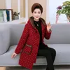 Women's Trench Coats Jackets For Elderly Women Chinese Winter Parka 2023 Jacket Middle Age Clothing KK2618 L