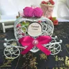 Beautiful 5Pcs Cinderella Carriage Candy Chocolate Boxes Birthday Wedding Party Favour New Party Gift Chrismas Hollow Box Decor 21259y