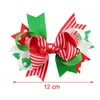 Accessoires de cheveux 1PC Clips d'arc de Noël Swallowtail Bows pour bébé fille enfants Boutique bandeau