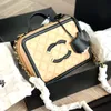 Fashion Designer bag The new box makeup bag Caviar fabric can be made of one shoulder crossbody super versatile leisure chain bag size 19X15cm full package